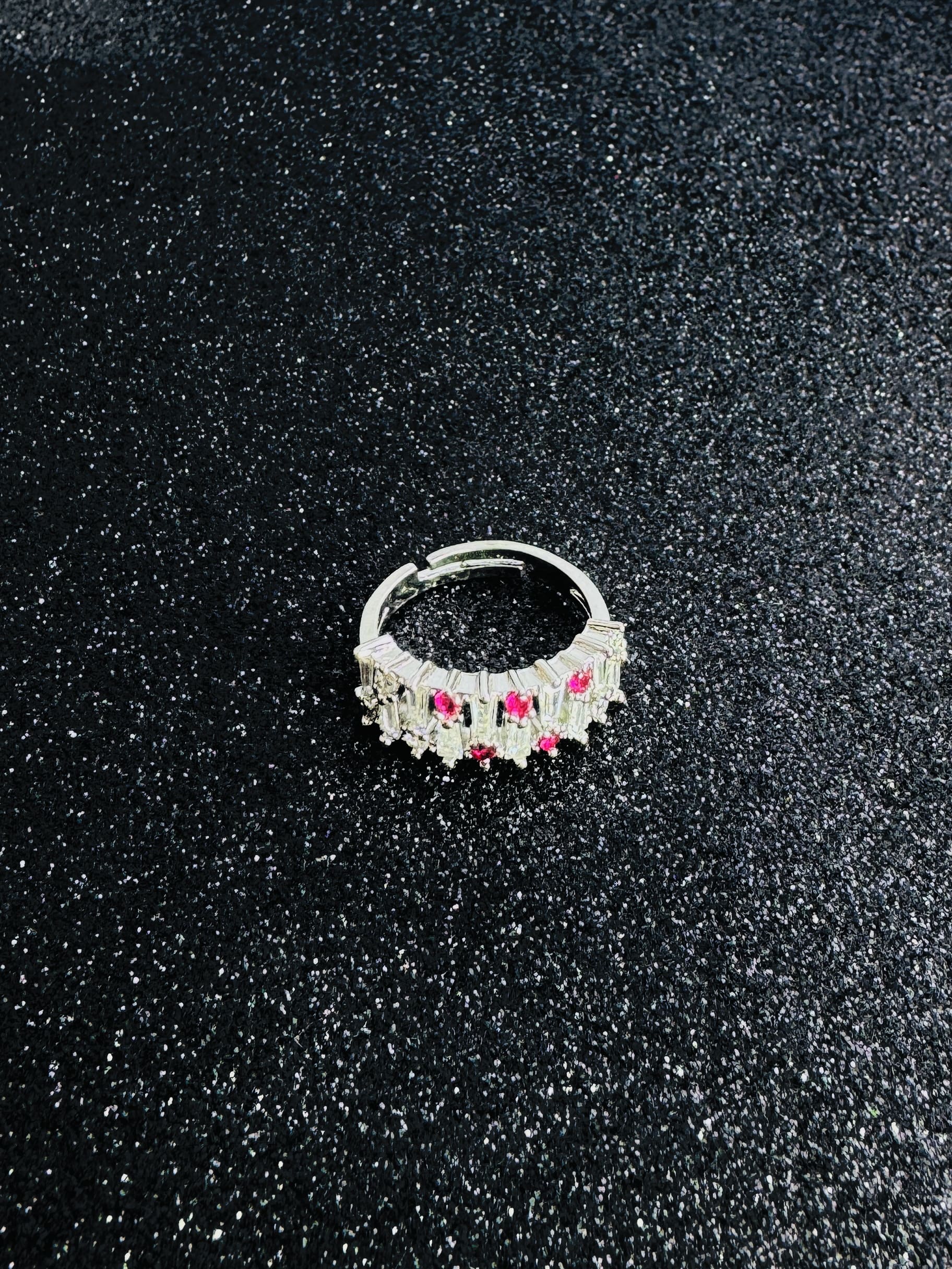 Crystal Prism Adjustable Ring