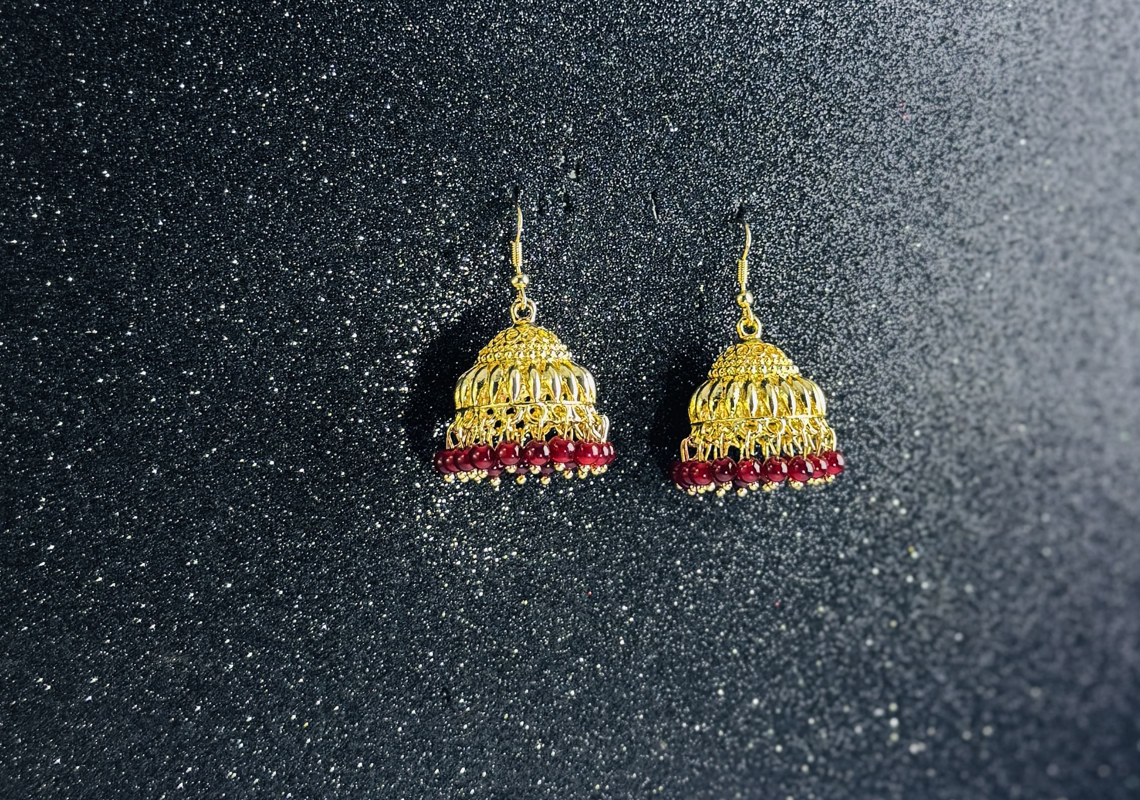 Royal Gold-Plated Jhumka Earrings