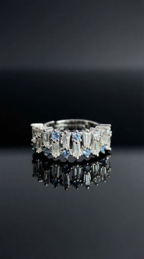 Crystal Prism Adjustable Ring